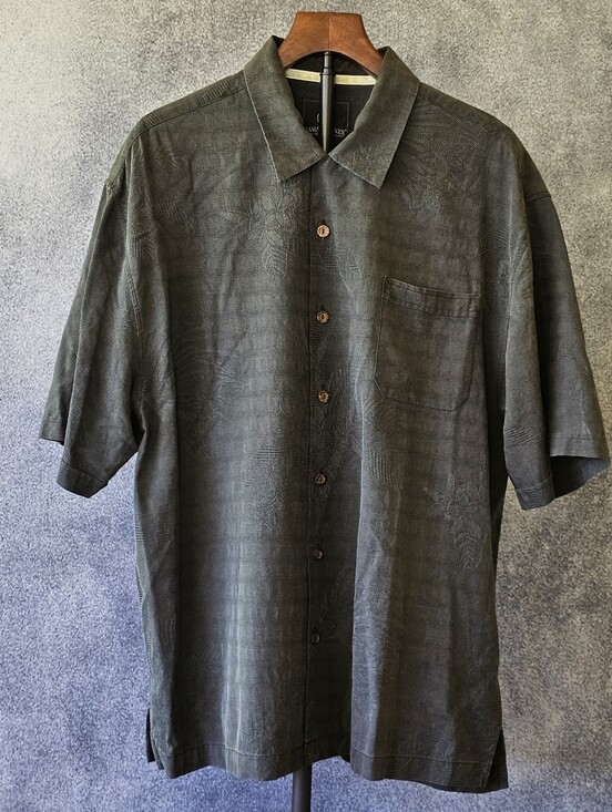 Jamaica Jaxx Other - Mens' XL 100% Silk Jacquard Jamaica Jaxx Hawaiian Camp Shirt